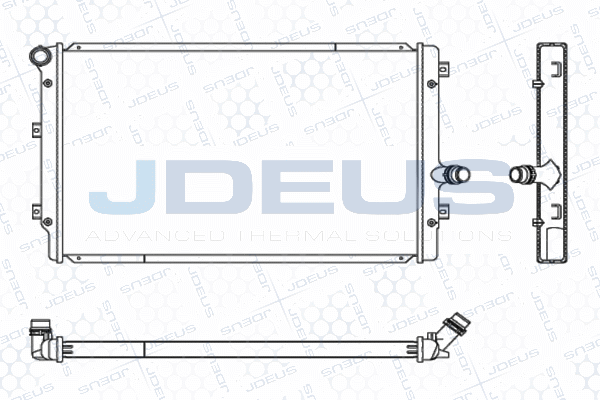 JDEUS hűtő, motorhűtés - M-0010320 - TothCarparts