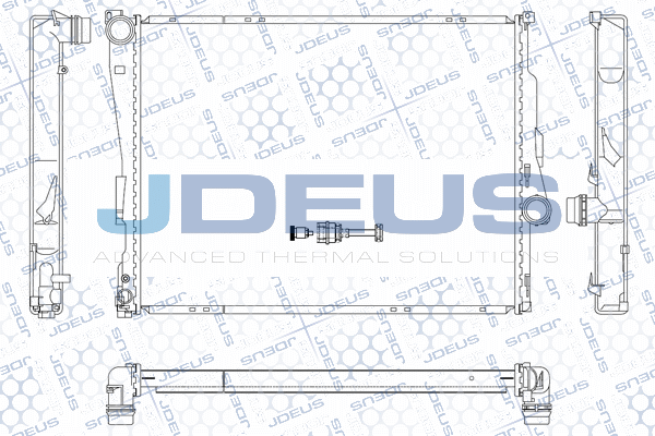 JDEUS hűtő, motorhűtés - M-0050760 - TothCarparts