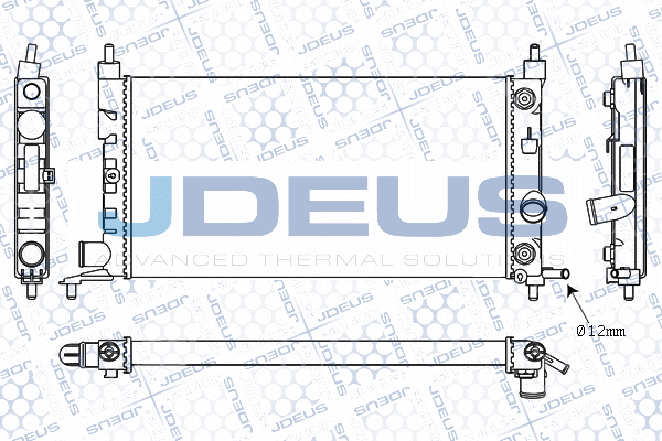 JDEUS hűtő, motorhűtés - M-020013A - TothCarparts