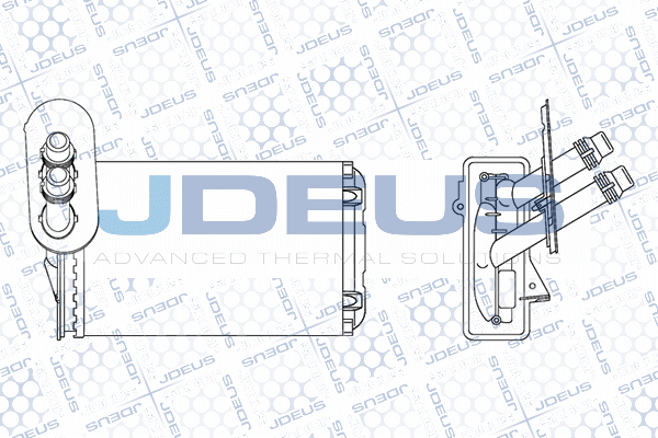 JDEUS Hőcserélő, belső tér fűtés - M-2010190 - TothCarparts
