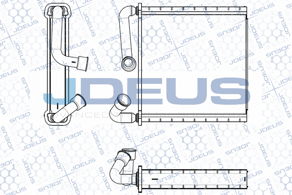 JDEUS Hőcserélő, belső tér fűtés - M-2300640 - TothCarparts