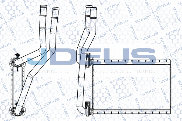 JDEUS Hőcserélő, belső tér fűtés - M-2420220 - TothCarparts