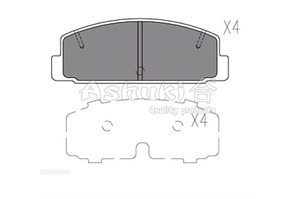 ASHUKI by Palidium fékbetétkészlet, tárcsafék - M075-06 - TothCarparts