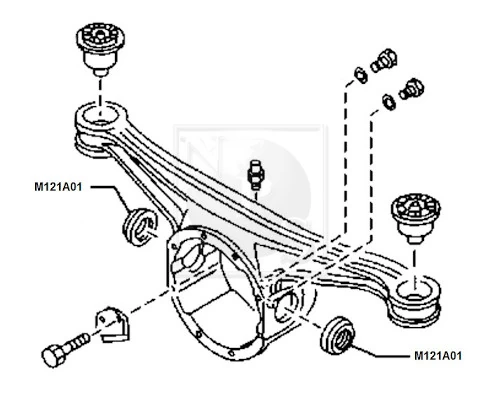NPS tömítőgyűrű, differenciálmű - M121A01 - TothCarparts