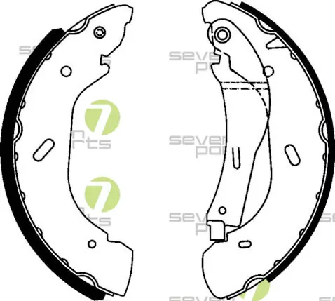 7 SEVEN PARTS fékpofakészlet - SVG10789 - TothCarparts