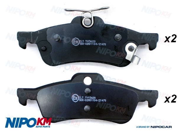 NipoKM fékbetétkészlet, tárcsafék - CLT.TY1562S - TothCarparts