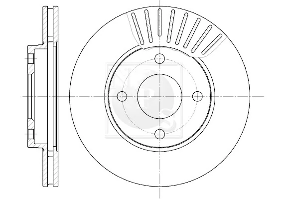 NPS féktárcsa - M330A81 - TothCarparts