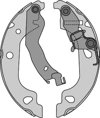 MGA fékpofakészlet - M786 - TothCarparts