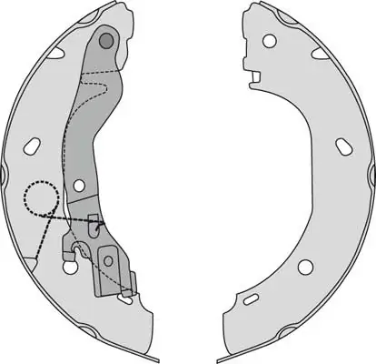MGA fékpofakészlet - M821 - TothCarparts