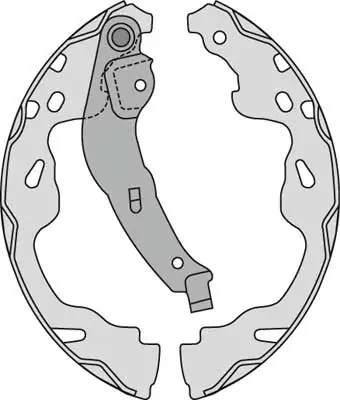 MGA fékpofakészlet - M831 - TothCarparts