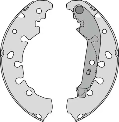 MGA fékpofakészlet - M847 - TothCarparts