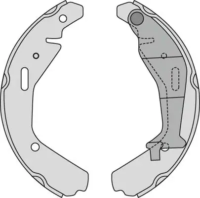 MGA fékpofakészlet - M875 - TothCarparts