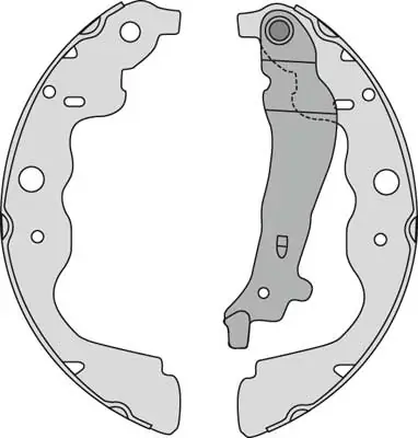 MGA fékpofakészlet - M881 - TothCarparts