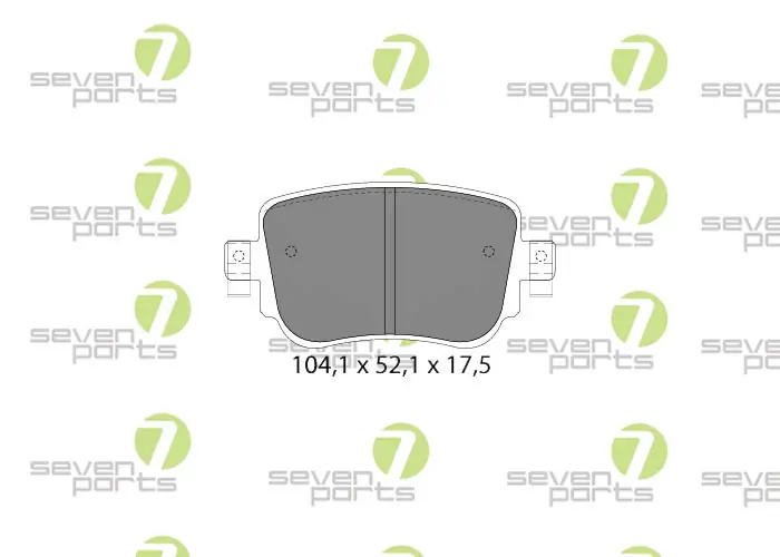 7 SEVEN PARTS fékbetétkészlet, tárcsafék - SVP28460 - TothCarparts