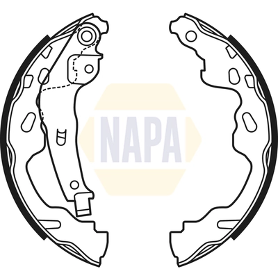 NAPA fékpofakészlet - NBS1054 - TothCarparts