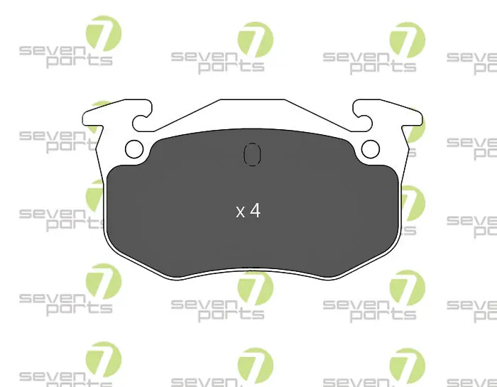 7 SEVEN PARTS fékbetétkészlet, tárcsafék - SVP26471 - TothCarparts