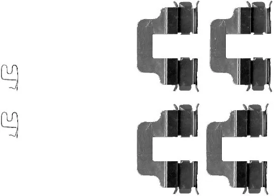 MINTEX tartozékkészlet, tárcsafékbetét - MBA1245 - TothCarparts