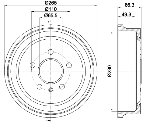 MINTEX fékdob - MBD063 - TothCarparts