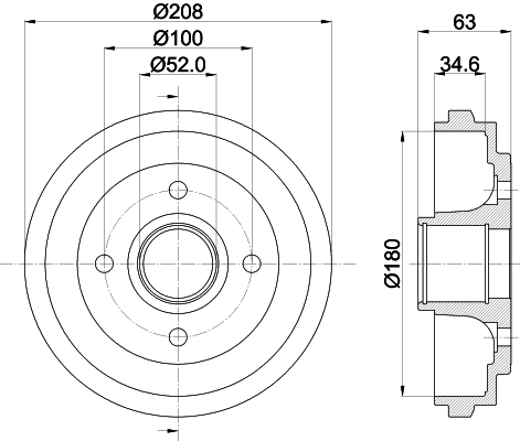 MINTEX fékdob - MBD199 - TothCarparts