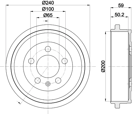 MINTEX fékdob - MBD247 - TothCarparts