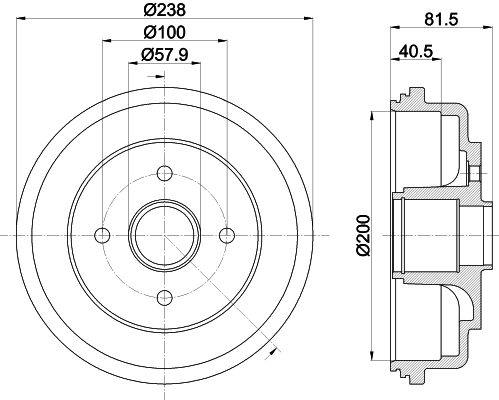 MINTEX fékdob - MBD385 - TothCarparts