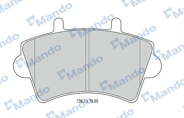 MANDO fékbetétkészlet, tárcsafék - MBF015025 - TothCarparts