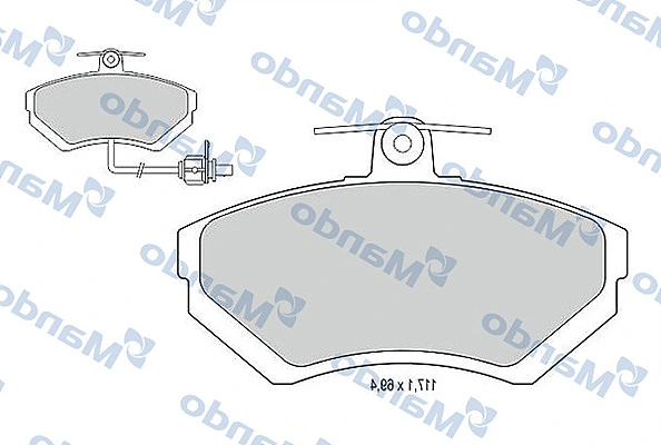 MANDO fékbetétkészlet, tárcsafék - MBF015124 - TothCarparts
