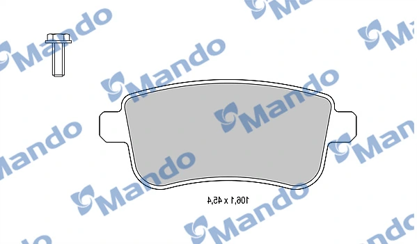 MANDO fékbetétkészlet, tárcsafék - MBF015253 - TothCarparts