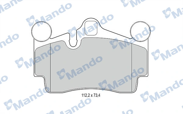 MANDO fékbetétkészlet, tárcsafék - MBF015374 - TothCarparts