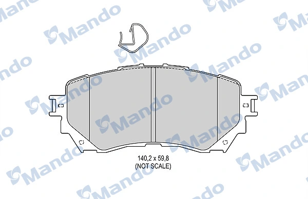 MANDO fékbetétkészlet, tárcsafék - MBF015646 - TothCarparts