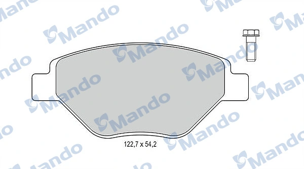 MANDO fékbetétkészlet, tárcsafék - MBF015797 - TothCarparts