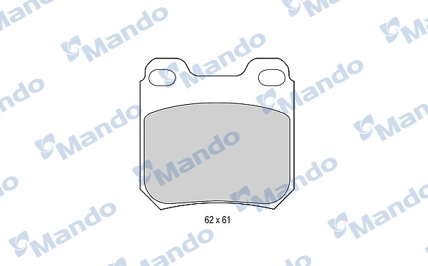 MANDO fékbetétkészlet, tárcsafék - MBF015808 - TothCarparts