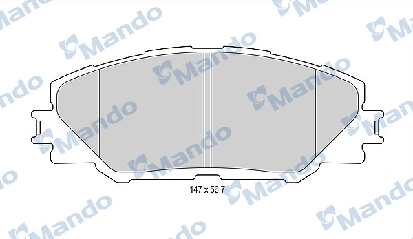 MANDO fékbetétkészlet, tárcsafék - MBF015875 - TothCarparts