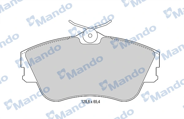 MANDO fékbetétkészlet, tárcsafék - MBF015893 - TothCarparts