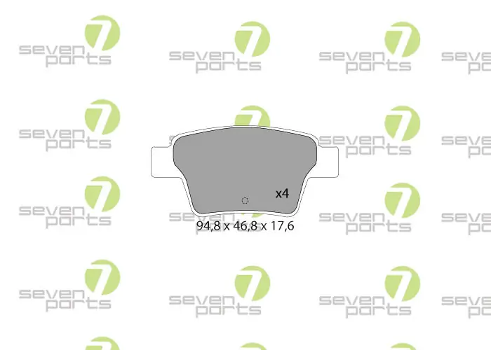 7 SEVEN PARTS fékbetétkészlet, tárcsafék - SVP23100 - TothCarparts