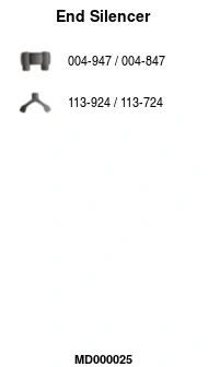 FA1 hátsó hangtompító - MD000025 - TothCarparts