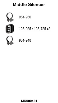 FA1 középső hangtompító - MD000151 - TothCarparts
