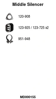 FA1 középső hangtompító - MD000155 - TothCarparts