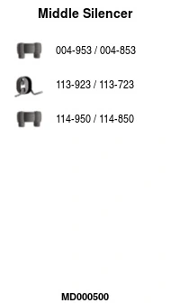 FA1 középső hangtompító - MD000500 - TothCarparts