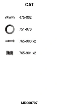 FA1 katalizátor - MD000707 - TothCarparts