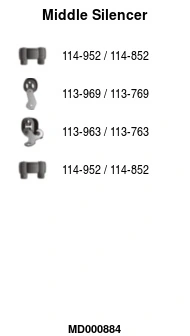 FA1 középső hangtompító - MD000884 - TothCarparts