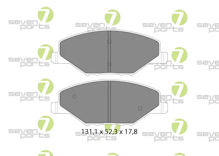 7 SEVEN PARTS fékbetétkészlet, tárcsafék - SVP28380 - TothCarparts
