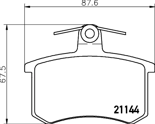 MINTEX fékbetétkészlet, tárcsafék - MDB1191 - TothCarparts