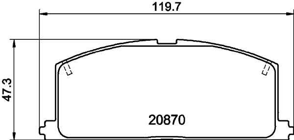 MINTEX fékbetétkészlet, tárcsafék - MDB1251 - TothCarparts