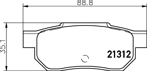 MINTEX fékbetétkészlet, tárcsafék - MDB1360 - TothCarparts