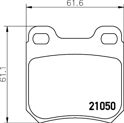 MINTEX fékbetétkészlet, tárcsafék - MDB1651 - TothCarparts