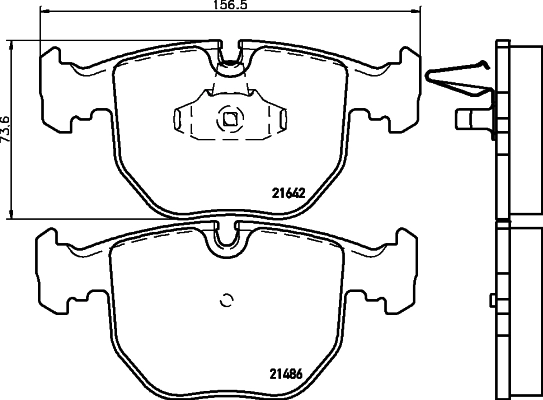 MINTEX fékbetétkészlet, tárcsafék - MDB1745 - TothCarparts