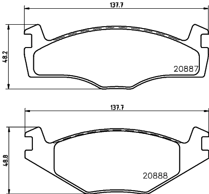 MINTEX fékbetétkészlet, tárcsafék - MDB1793 - TothCarparts