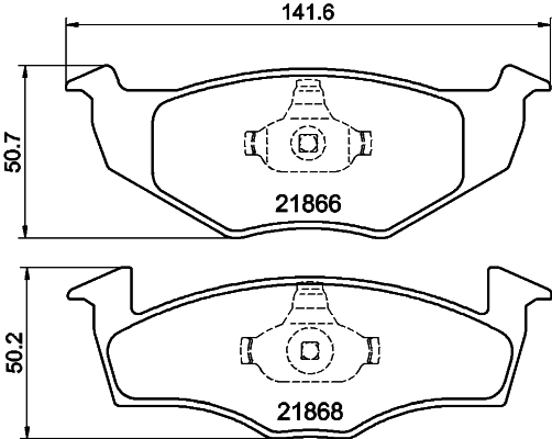 MINTEX fékbetétkészlet, tárcsafék - MDB1872 - TothCarparts