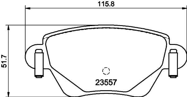 MINTEX fékbetétkészlet, tárcsafék - MDB2081 - TothCarparts
